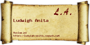 Ludwigh Anita névjegykártya